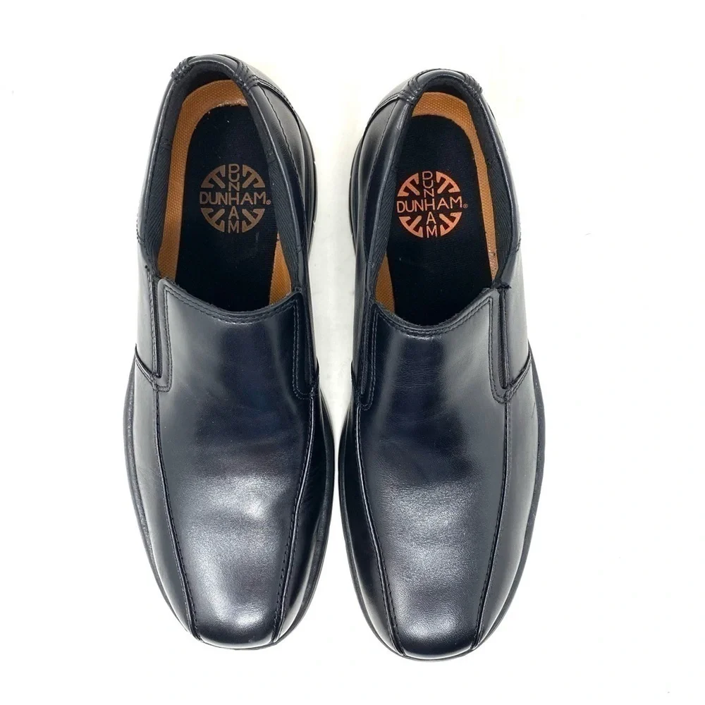Dunham Men’s Blair Black Leather Slip On EXTRA WIDE
